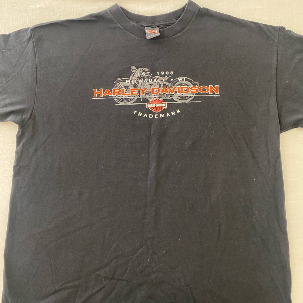 Harley-Davidson Black Graphic T-Shirt for Men